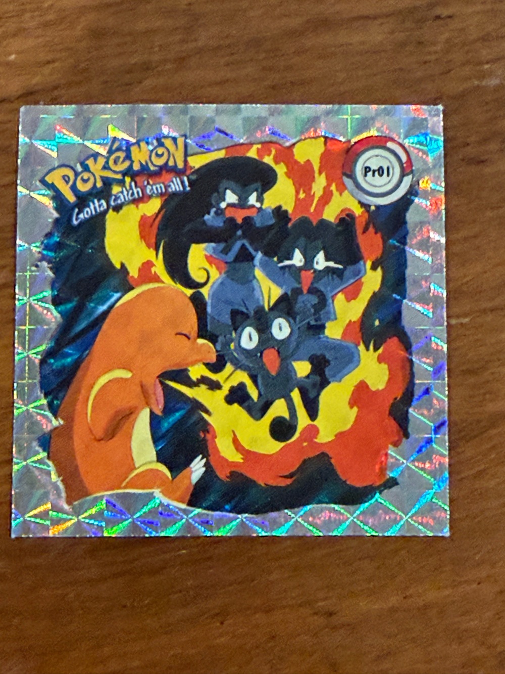 Pokémon Holographic Sticker Featuring Charmander